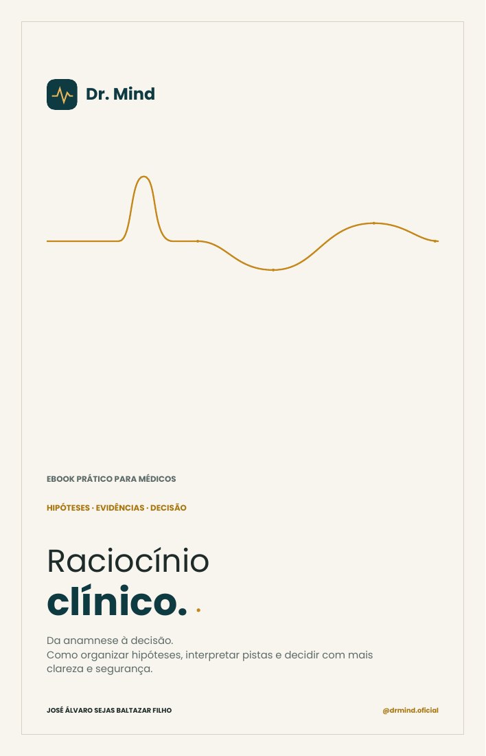 Capa original do ebook Raciocínio Clínico: da anamnese à decisão, Dr. Mind